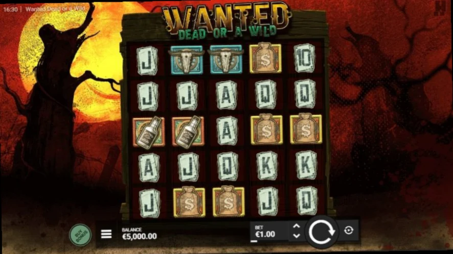 Wanted Dead or a Wild von Hacksaw Gaming